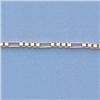 Image 2 : Genuine 16" 14kt Italian Gold-Yellow or White 1.6mm, Figaro Box Chain :4.9gr