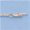 Image 1 : Genuine 16" 14kt Italian Gold-Yellow 2.0mm, D/C  Rope Chain Gauge:D/C or Reg.,  5.0gr