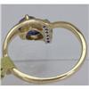 Image 3 : Genuine  0.58 ctw  Iolite Ring  14KT Yellow Gold  Ring Size  7.5
