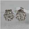 Genune 0.840 ctw Diamond Earring 18kt Gold-White