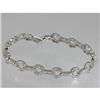 Image 1 : Genuine  3.73 ctw Diamond Bracelet 18KT White Gold 