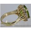 Image 2 : Genuine  7.76 ctw  Peridot Ring  14KT Yellow Gold