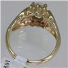 Image 2 : Genuine  0.56 ctw OpaL & Diamond Ring 10KT Yellow Gold 