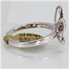 Image 2 : Genuine  0.47 ctw Ruby & Diamond Ring 14KT Yellow Gold Ring Size 6.5
