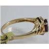 Image 2 : Genuine  0.97 ctw  Rhodolite  Ring  14KT Yellow Gold  Ring Size  7