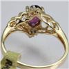 Image 3 : Genuine  0.97 ctw  Rhodolite  Ring  14KT Yellow Gold  Ring Size  7