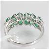 Image 3 : Genuine 2.48 ctw Emerald & Diamond Ring 14kt Gold-White 