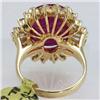 Image 2 : Genuine  7.91 ctw Ruby & Diamond Ring 14KT Yellow Gold Ring Size 6.5