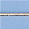Image 2 : Genuine 16" 14kt Italian Gold-Yellow 1.6mm, D/C Snake Chain Gauge:040, 7.9gr