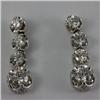Genuine  2.62 ctw Diamond Dangle Earring 14KT White Gold 