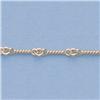 Image 2 : Genuine 16" 14kt Italian Gold-Yellow or White 2.8mm, Dog Bone Medium  Hand Made Chain :6.3gr