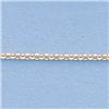 Image 2 : Genuine 16" 14kt Italian Gold-Yellow or White 1.2mm, D/C  Boston Chain Gauge:030, 1.6gr