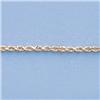 Image 2 : Genuine 16" 14kt Italian Gold-Yellow 1.5mm, D/C  Rope Chain Gauge:D/C or Reg.,  3.9gr