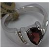 Image 3 : Genuine 2.26 ctw Garnet & Diamond Ring 14KTGold-White 