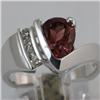 Image 3 : Genuine 2.18 ctw Pink Tourmaline & Diamond Ring 14KT Gold-White 