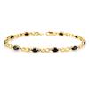 Image 1 : Genuine 3.45 ctw Sapphire & Diamond Bracelet 10K Gold