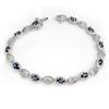 Image 1 : Genuine 4.85 ctw Sapphire & Diamond Bracelet 10K Gold