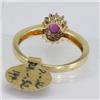 Image 2 : Genuine  0.50 ctw Ruby & Diamond Ring 14KT Yellow Gold Ring Size 6.5