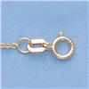 Image 1 : Genuine 16" 14kt Italian Gold-Yellow or White 1.3mm, Hallow D/C Circle Link Chain 0.7gr