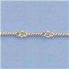 Image 2 : Genuine 16" 14kt Italian Gold-Yellow or White 3.0mm, Dog Bone Large Hand Made Chain :7.6gr