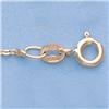 Image 1 : Genuine 16" 14kt Italian Gold-Yellow or White 1.3mm, D/C Circle Link Chain Gauge:030, 1.6gr