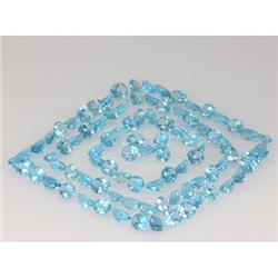Natural Heated  Blue Topaz Oval Cut 6x8mm 63 pcs per lot 61.94ctw @ 1.75 USD/ct