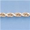 Image 2 : Genuine 16" 14kt Italian Gold-Yellow 5.0mm, D/C  Rope Chain Gauge:D/C or Reg.,  30.3gr