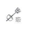 Image 1 : 0.50 ctw Round cut Diamond Stud Earrings I-J, SI2