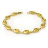 Image 1 : Genuine 5.07 ctw Citrine Bracelet 10K Yellow Gold