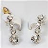 Image 3 : Genuine  2.62 ctw Diamond Dangle Earring 14KT White Gold 
