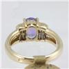 Image 3 : Genuine  1.62 ctw Tanzanite & Diamond Ring 14KT Yellow Gold Ring Size 7