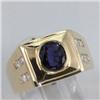 Image 2 : Genuine 1.89 ctw Sapphire & Diamond Ring 14kt Gold-Yellow 