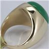 Image 3 : Genuine 20X16MM Green Jade Ring 14KT Gold-Yellow 