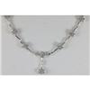Genuine  2.13 ctw Diamond Necklace 18KT White Gold 