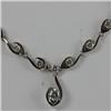 Genuine  2.59 ctw Diamond Necklace 14KT White Gold 