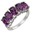 Genuine 2.02 ctw Amethyst Ring 10K White Gold