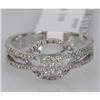 Genuine 0.76 ctw Princess cut Diamond Ring 14kt White Gold