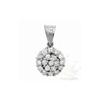 Image 1 : Genuine 1.52 ctw Diamond Cluster Pendant 14K W Gold