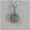 Genuine  0.72 ctw Diamond Necklace 18KT White Gold 