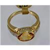 Image 2 : Genuine 2.36 ctw Citrine  & Diamond Ring 14KT Yellow Gold 