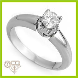Genuine  0.50 ctw Diamond Ring 14K White Gold