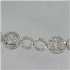 Image 2 : Genuine  1.96 ctw Diamond Bracelet 18KT White Gold 