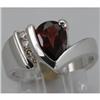 Image 1 : Genuine 2.26 ctw Garnet & Diamond Ring 14KTGold-White 