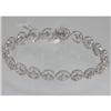 Image 1 : Genuine  4.28 ctw Diamond Bracelet 18KT White Gold 