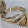 Image 2 : Genuine 1.60 ctw Citrine & Diamond Ring 14KT Yellow Gold 