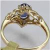 Image 3 : Genuine  0.97 ctw  Iolite Ring  14KT Yellow Gold  Ring Size  7