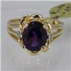 Image 1 : Genuine  2.57 ctw  Amethyst Ring  14KT Yellow Gold  Ring Size  6