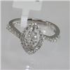 Image 1 : Genuine  0.67 ctw Diamond Ring 18KT White Gold 