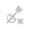 Image 1 : 0.15 ctw Round cut Diamond Stud Earrings F-G, SI2