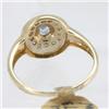Image 3 : Genuine  0.49 ctw Tanzanite & Diamond Ring 14KT Yellow Gold Ring Size 7